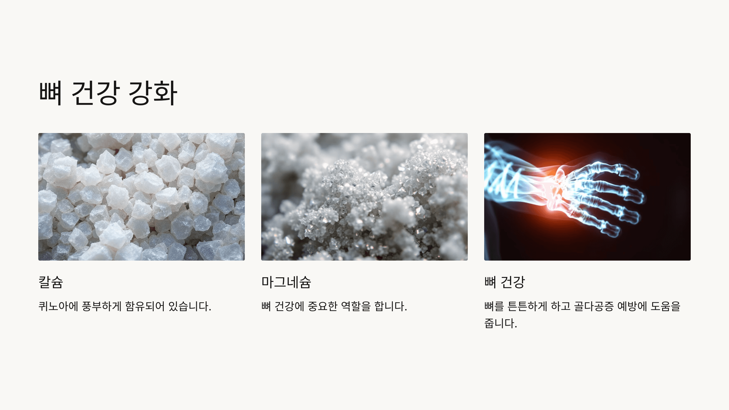 퀴노아 사진입니다.