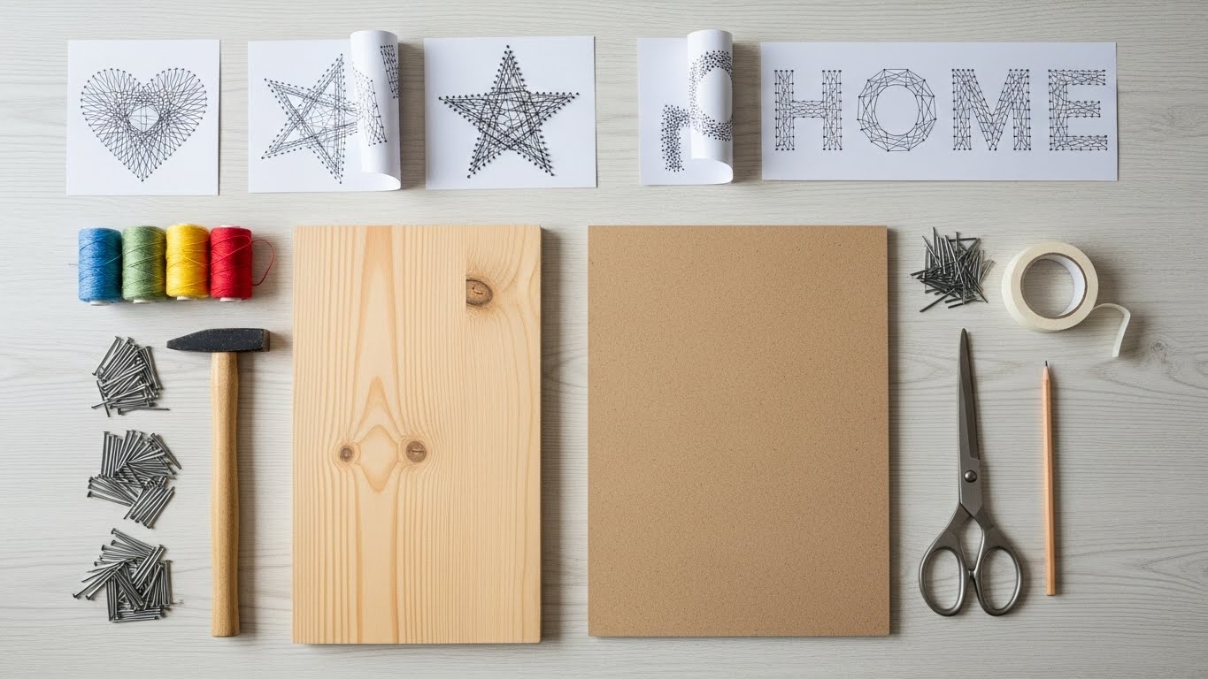 스트링 아트 준비물