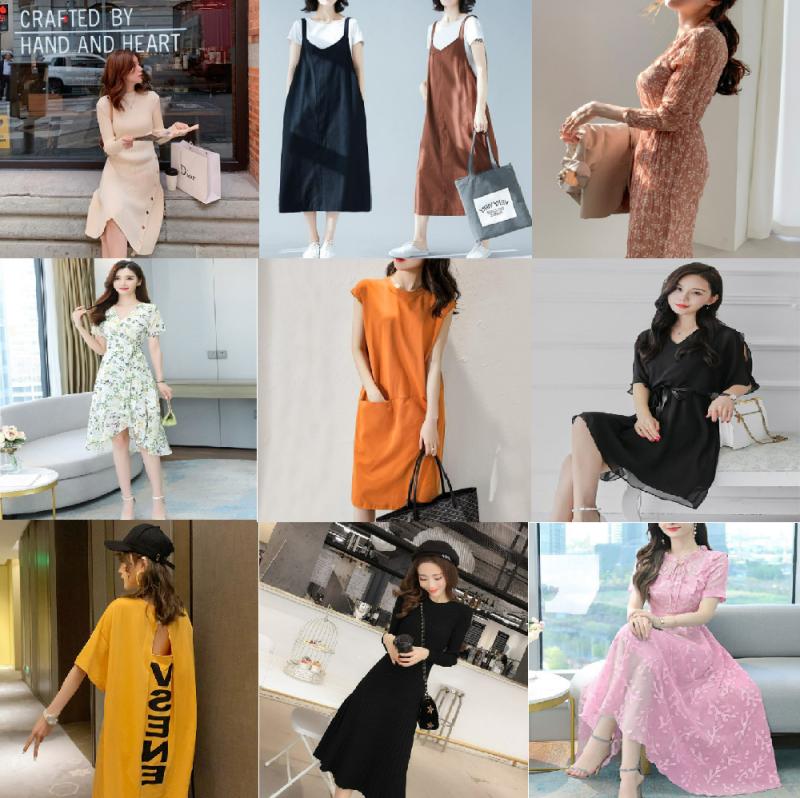 봄 원피스 여름 빅사이즈 면 니트 롱 숏 원피스