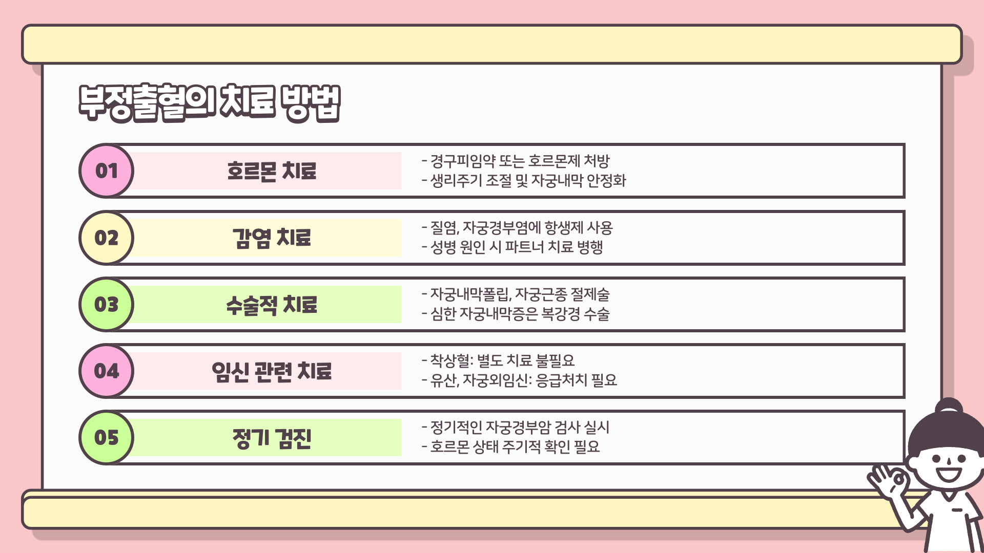 부정출혈 원인과 치료