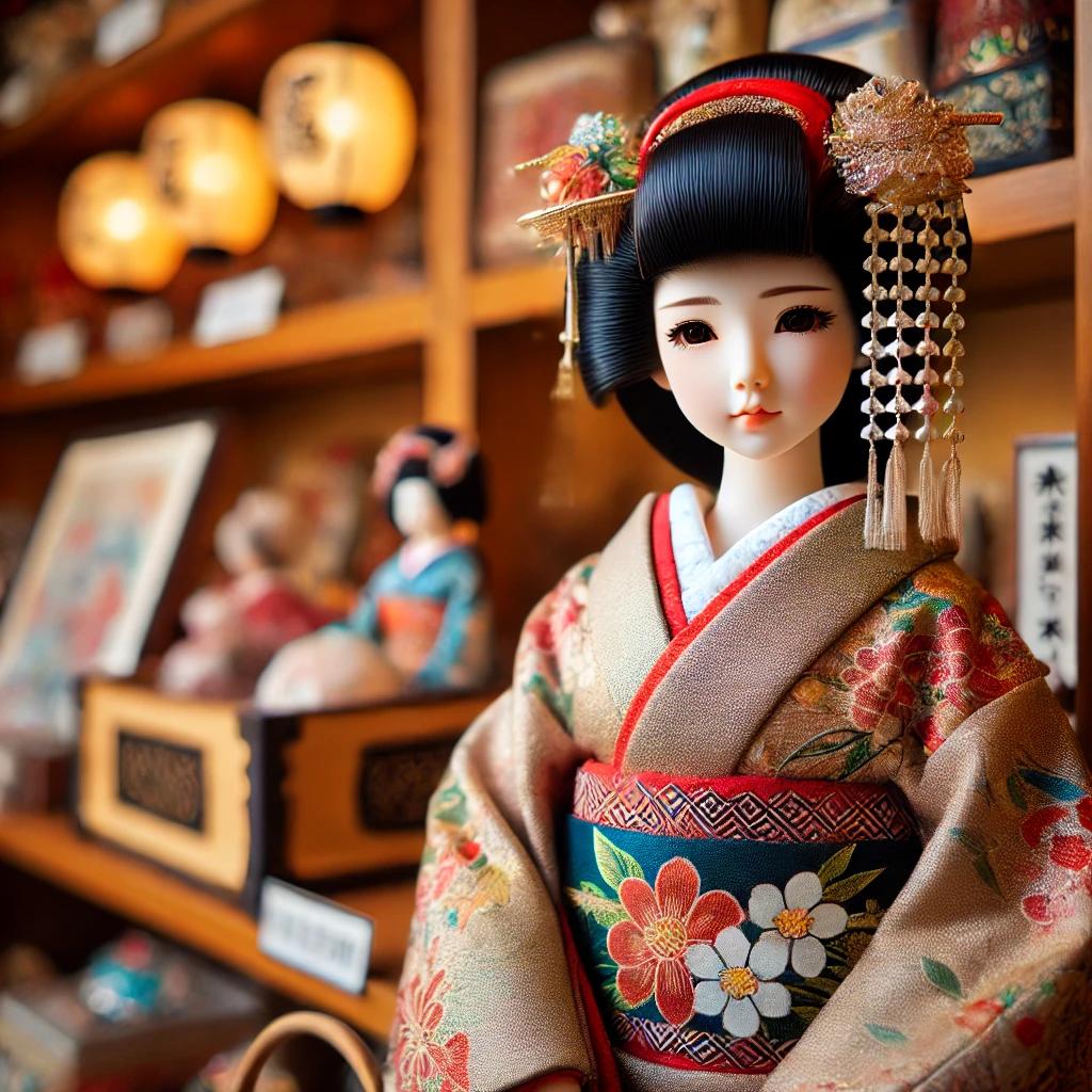 일본 여행 기념품 인형