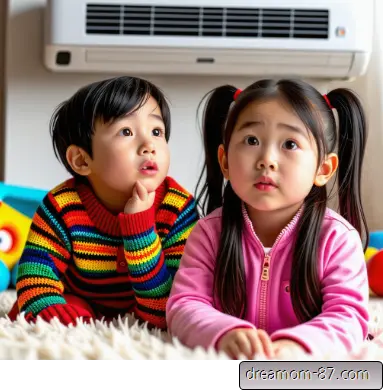 냉방병 걸린 아이들