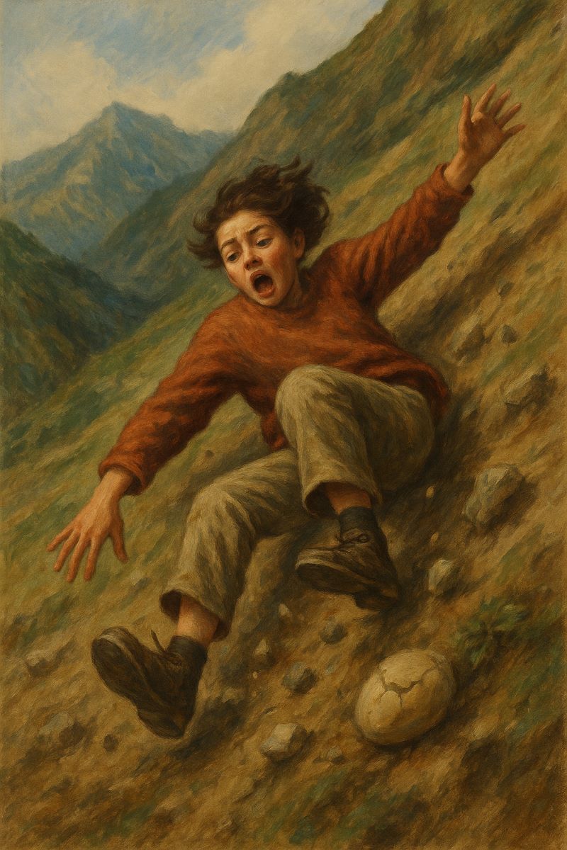 굴러 떨어지는 꿈, 실패 경고?