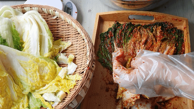 여름배추김치 담그기