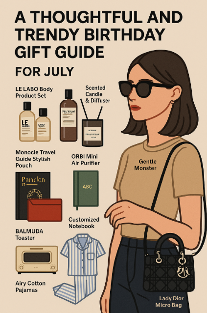 7월, 센스 있고 감각적인 생일 선물 추천 가이드