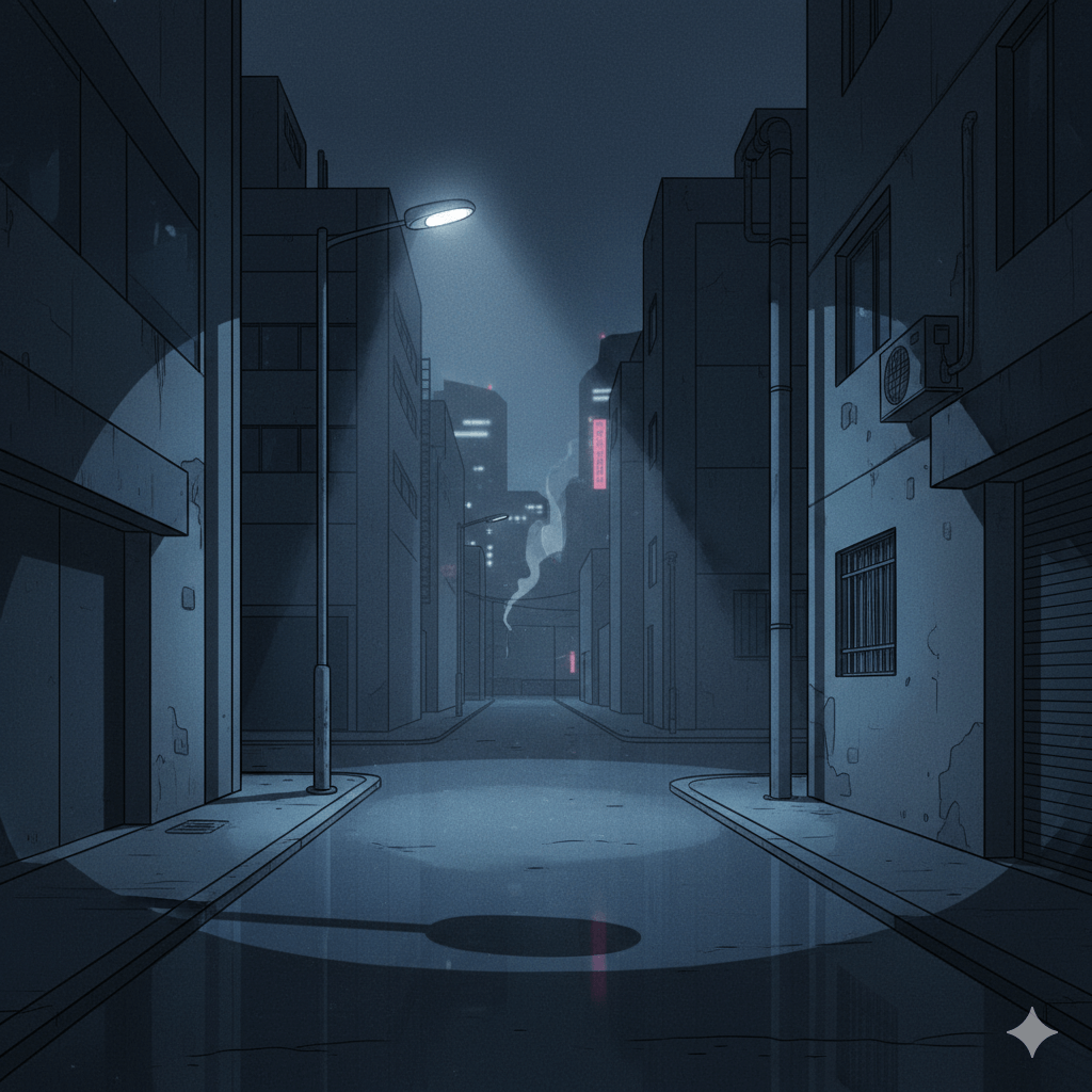 불안과 공포감을 주는 어두운 골목