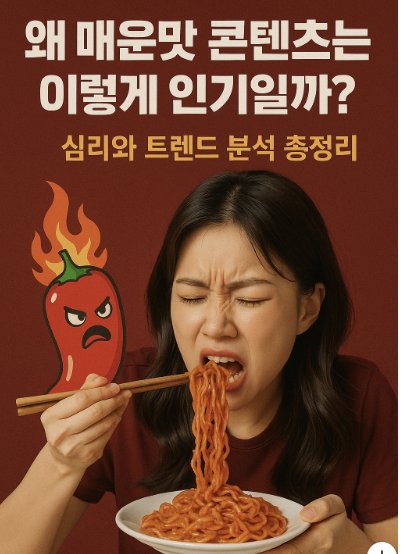 왜 매운맛 콘텐츠는 이렇게 인기일까? 심리와 트랜드 분석 총정리 관련 사진