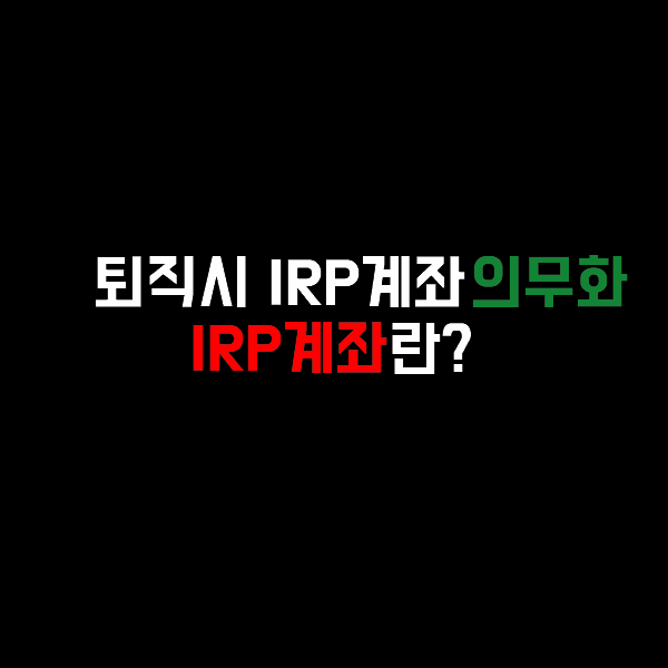 IRP계좌란