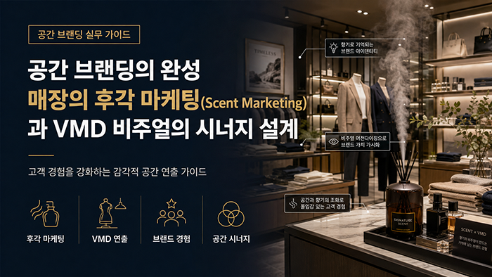 공간 브랜딩의 완성 매장의 후각 마케팅(Scent Marketing)과 VMD 비주얼의 시너지 설계
