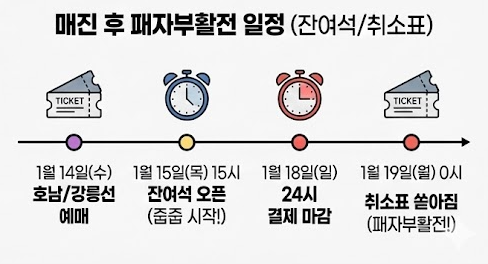 KTX 잔여표