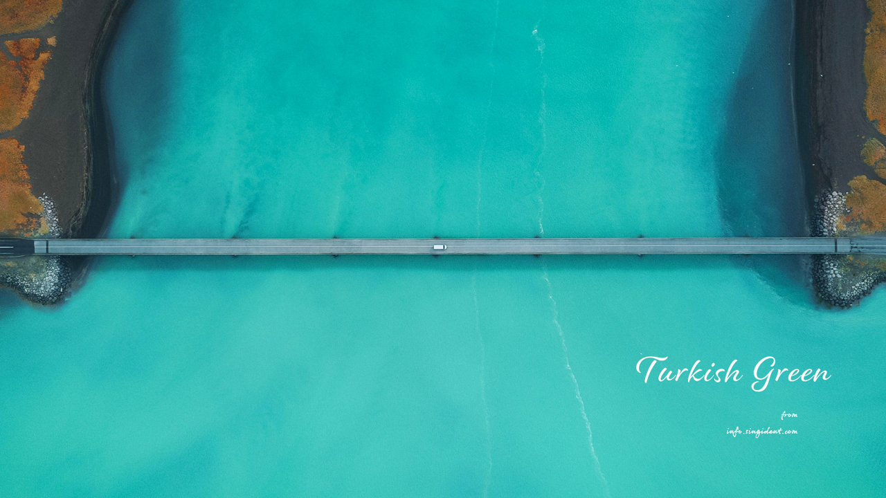 08 청록색 강 C - Turkish Green 청록색배경화면