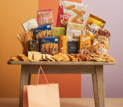 다이소 세계과자 베스트3 상품 사진 - 게리 치즈크래커, 체다치즈 미니프리첼, 망고 크림 크래커