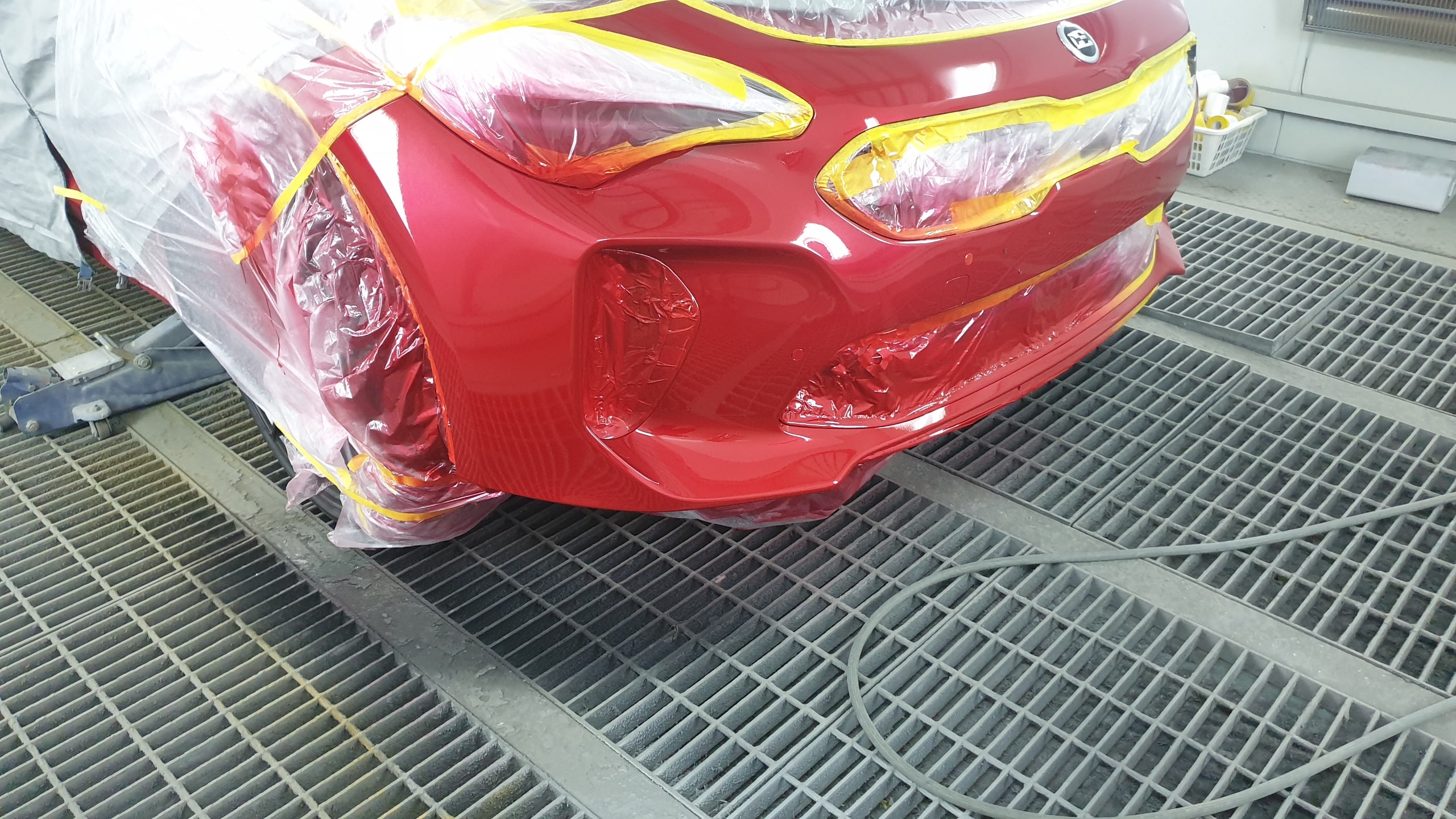 범퍼 부분도색 완료 스팅어 범퍼 부분도색 범퍼 부분도색 완료