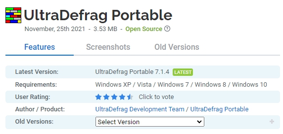 UltraDefrag-Portable