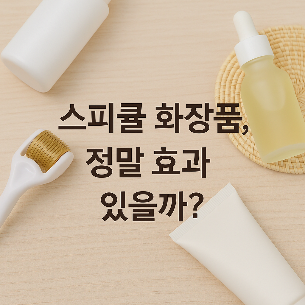 스피큘 화장품, 정말 효과 있을까? 사용법부터 전후 리얼 후기까지! 관련 사진