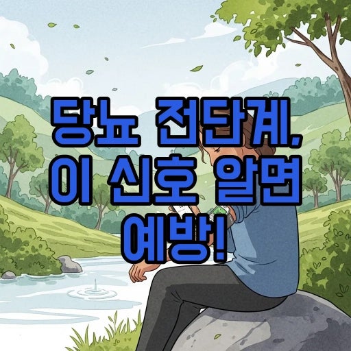 당뇨 전단계 신호