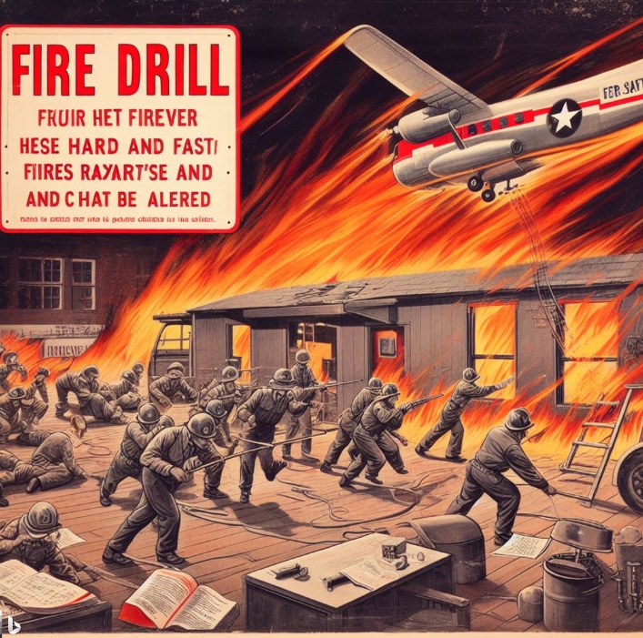 소방훈련(made by Bing)