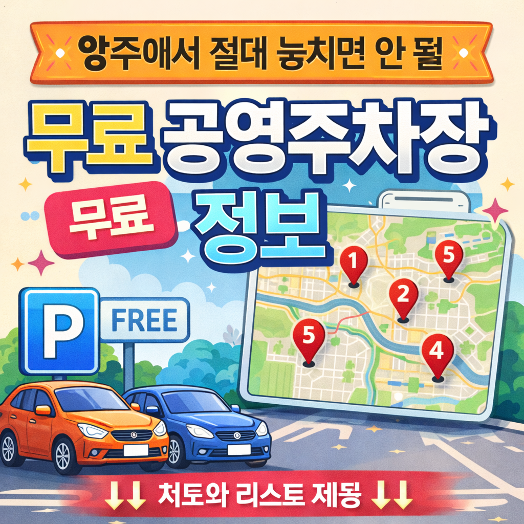 양주 시민이라면 꼭 알아야 할 무료 공영주차장 위치 총정리! 회암사지, 덕정역, 전통시장 등 혼잡한 지역에서도 주차 걱정 없이 사용할 수 있는 꿀정보를 지금 확인해보세요. 지도와 후기까지 정리 완료!