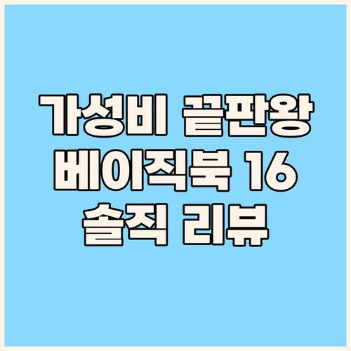 가성비 노트북 끝판왕 베이직스 202..