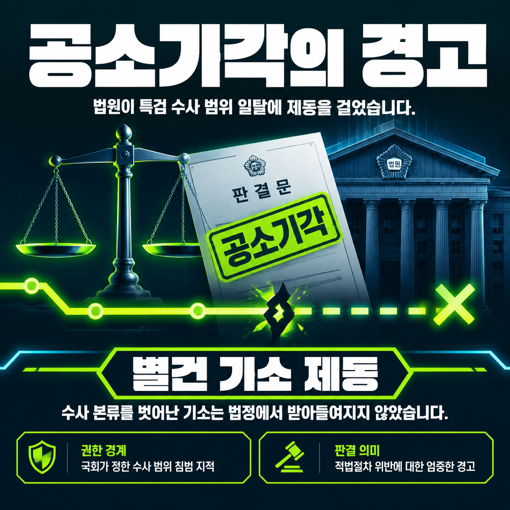 공소기각의 경고
