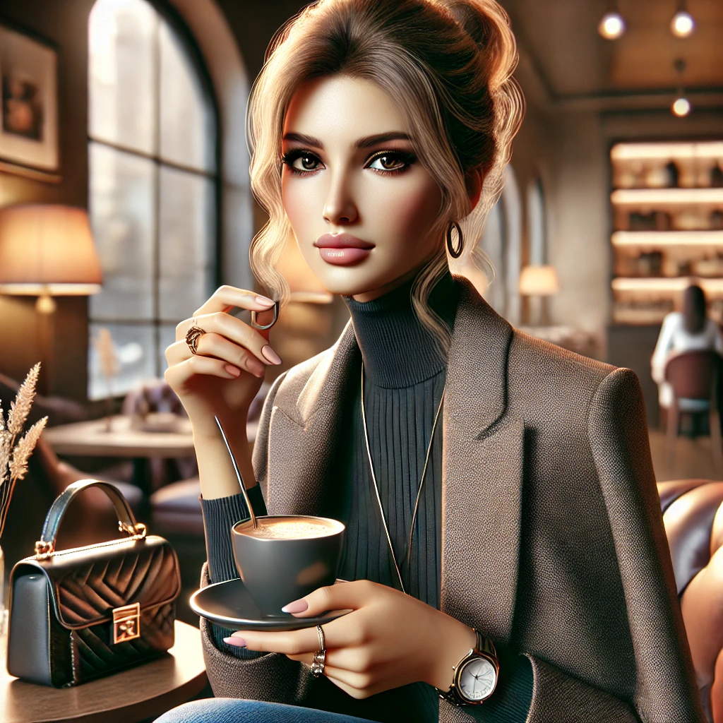 커피-마시는-여자