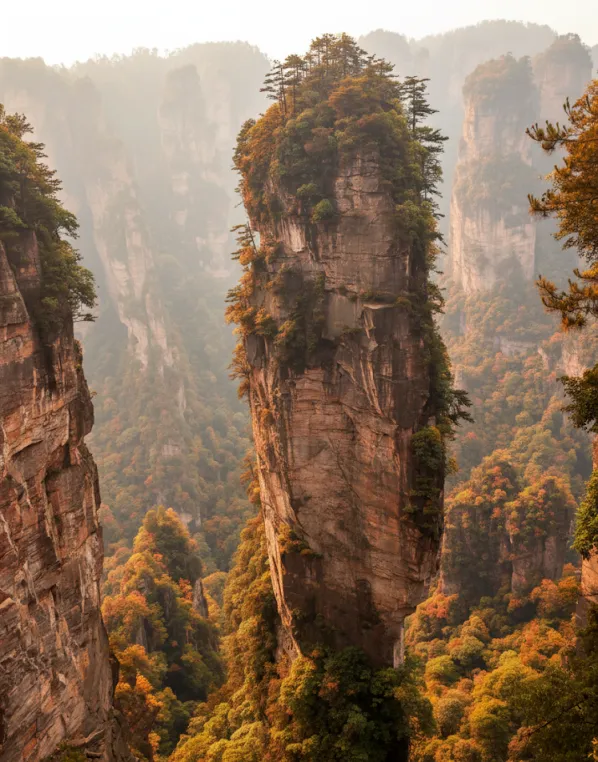 중국장가계10월풍경 사진