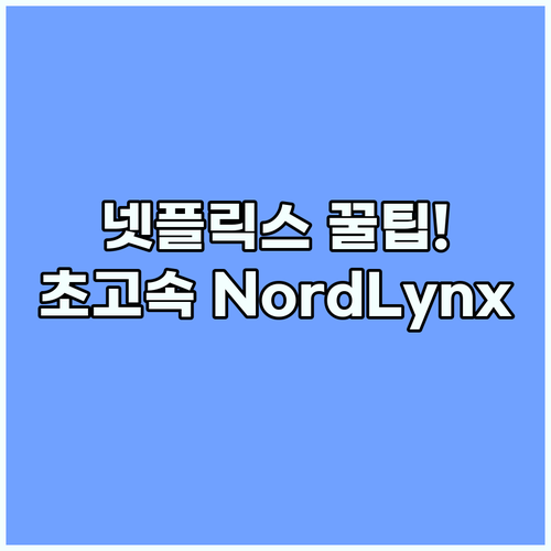 넷플릭스 지역 제한 해제 초고속 No..