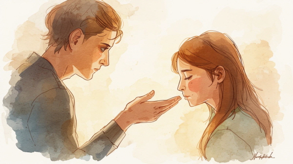 ESFP 소년은 밝고 유쾌한 관계를 추구하지만, 그만큼 관계 속 상처에도 예민합니다에 관한 그림입니다.