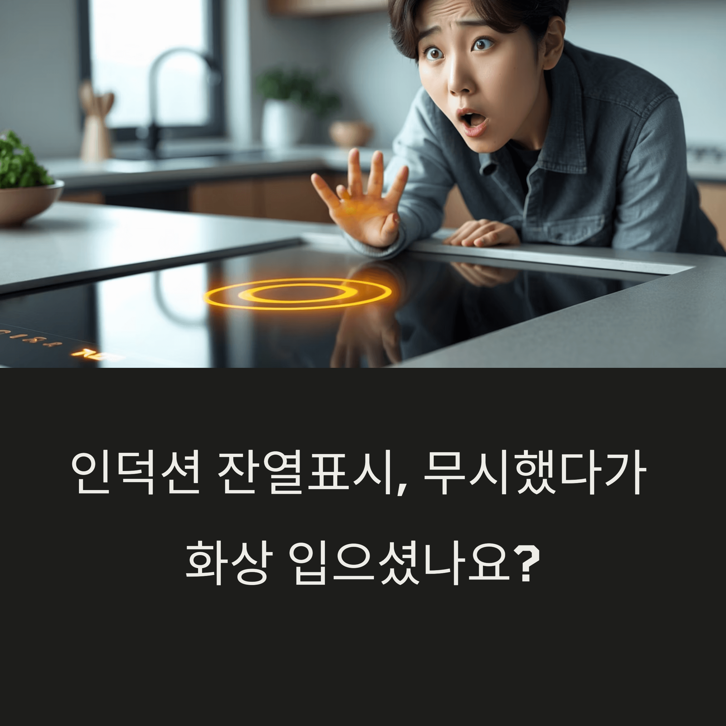 인덕션 잔열표시 안전 사용법