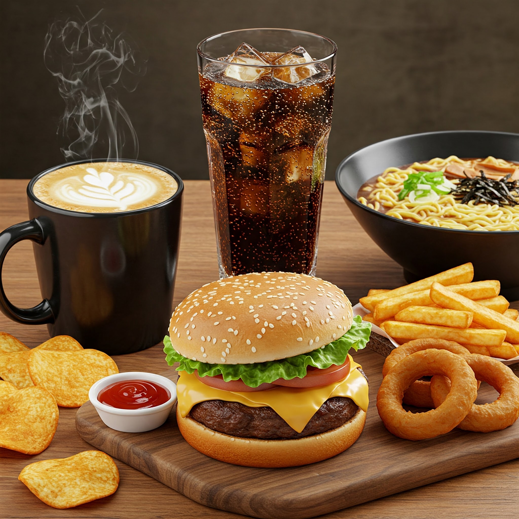 건강을 위협하는 정크푸드 사진