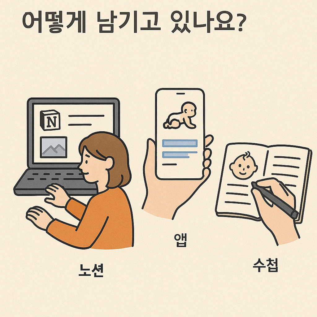 아기 성장기록 어떻게 남기고 있나요?
