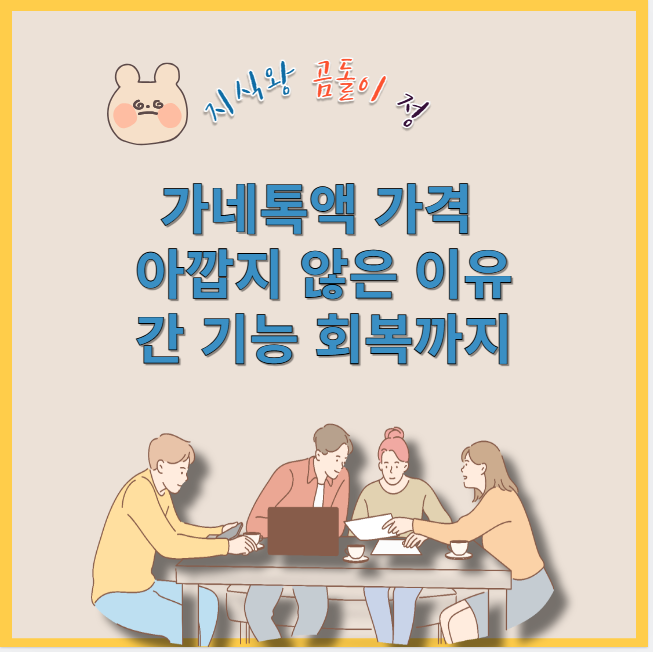 가네톡액 가격 아깝지 않은 이유 간 기능 회복까지