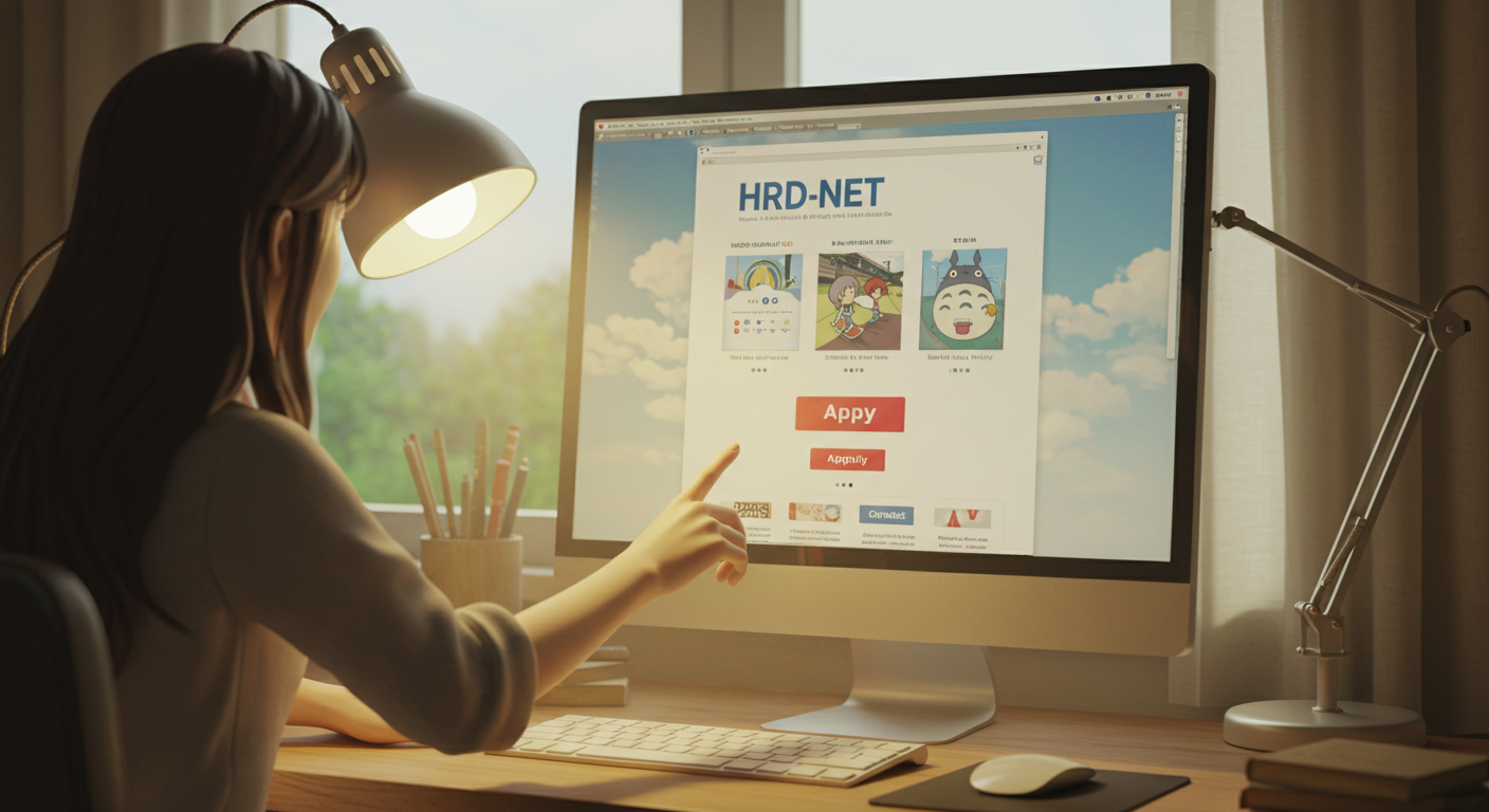 HRD-Net 신청 장면