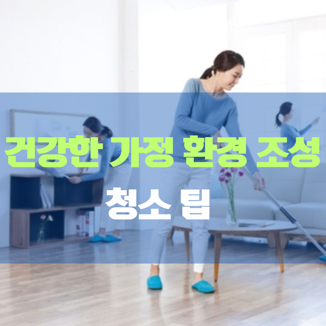 건강한 가정 환경 조성을 위한 청소 팁