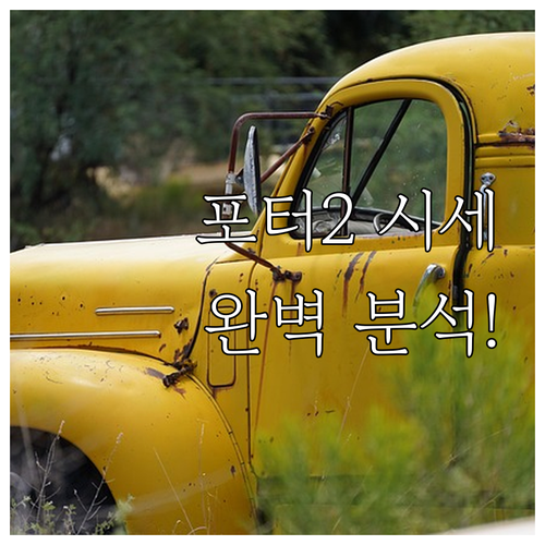 현대 포터2 중고 시세 결정 요인 완..