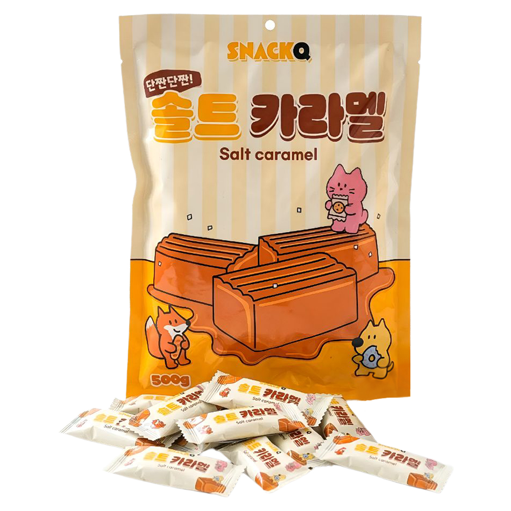 스낵큐 소금 카라멜 500g