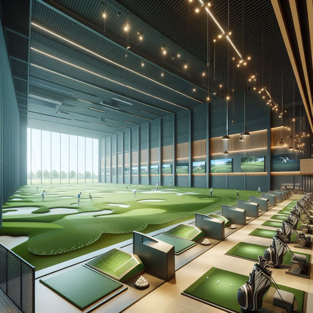 실내골프연습장 배경