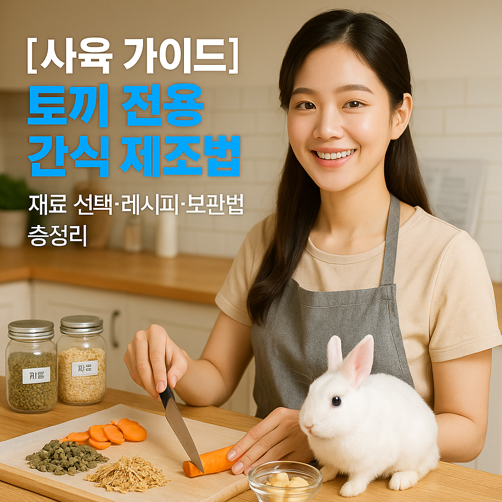 [사육 가이드] 토끼 전용 간식 제조법 ｜ 재료 선택·레시피·보관법 총정리