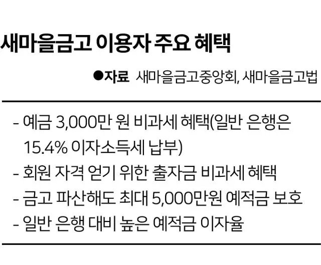 새마을금고 정기예금 금리비교