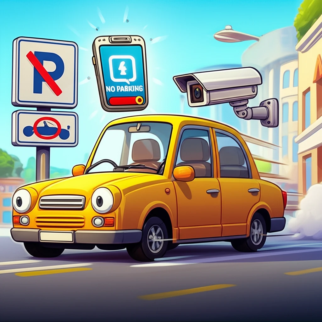 전주시 완산구 불법 주정차 단속 문자..