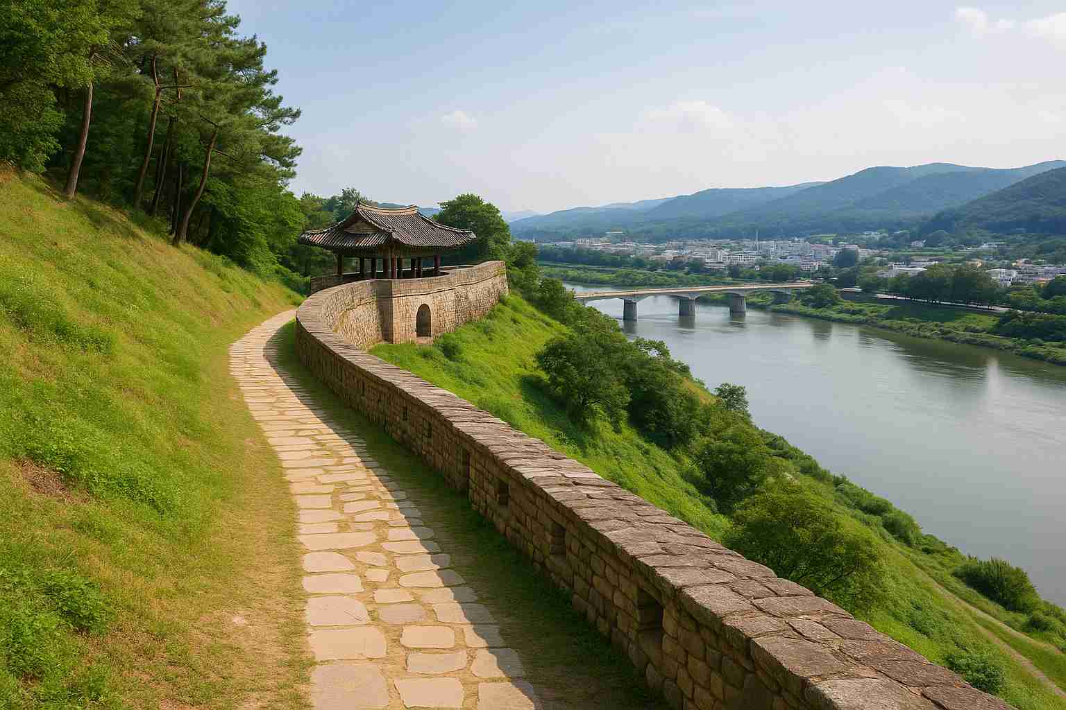 충남 공주 공산성 성곽길