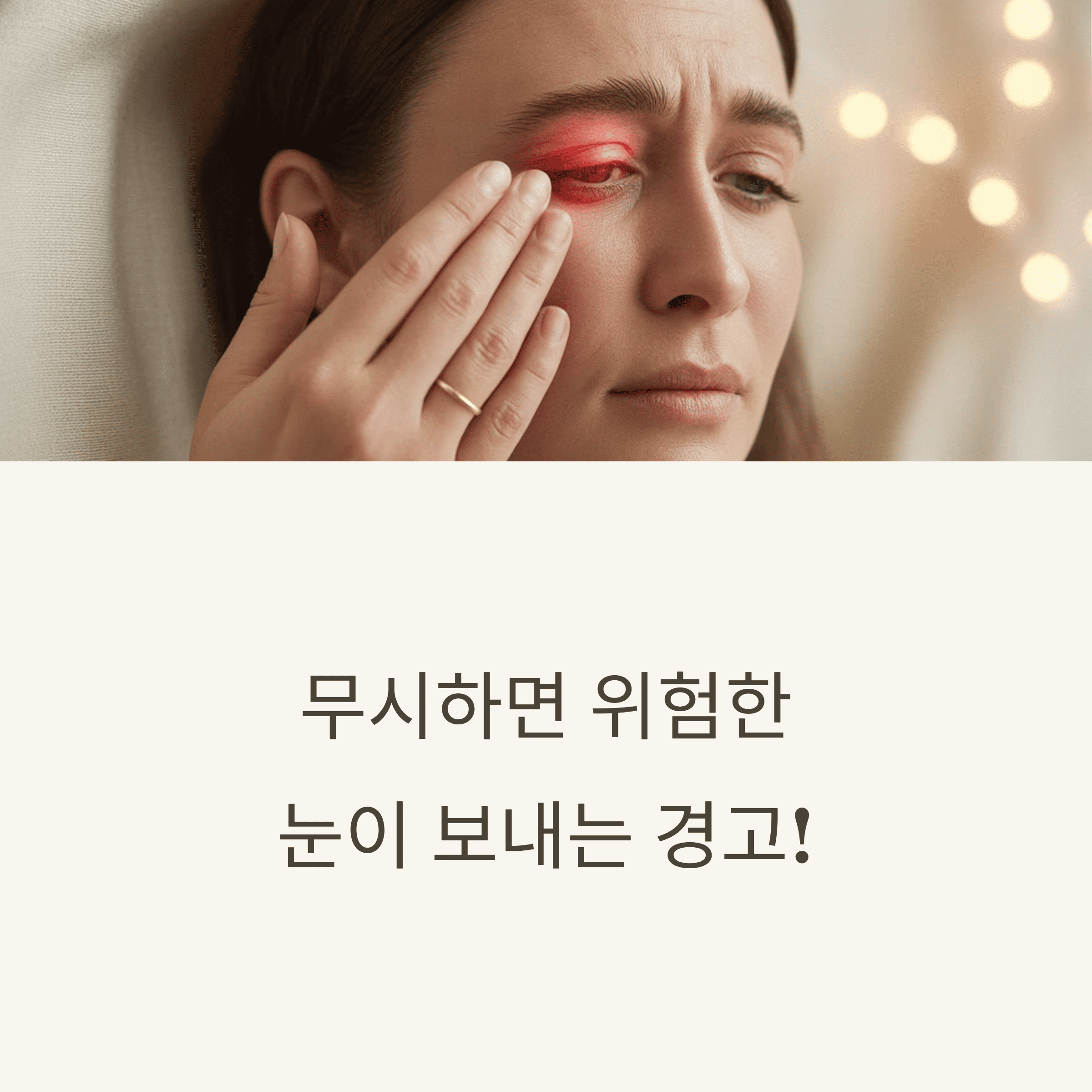 눈이 보내는 경고 신호 12가지
