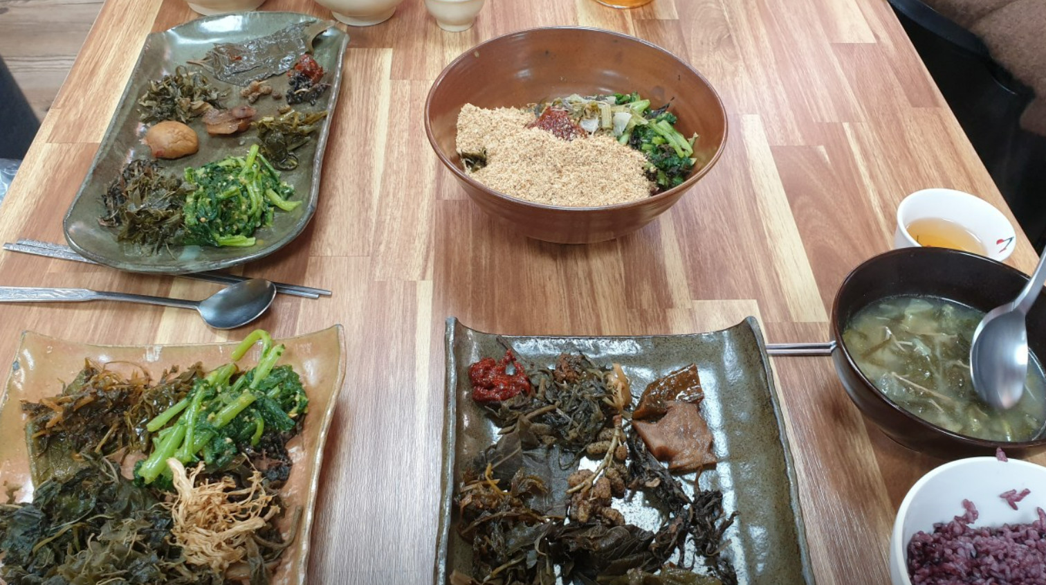 한국인의 밥상 담양군 창평면 봄나물 원추리 봄꽃 피자