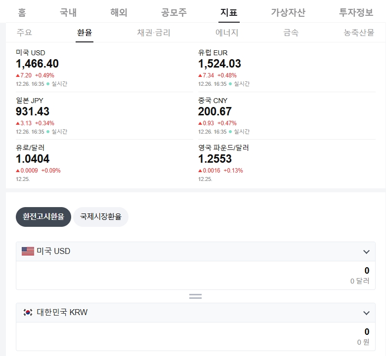 네이버-실시간-환율