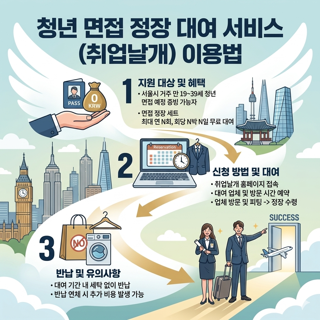 청년 면접 정장 대여 서비스