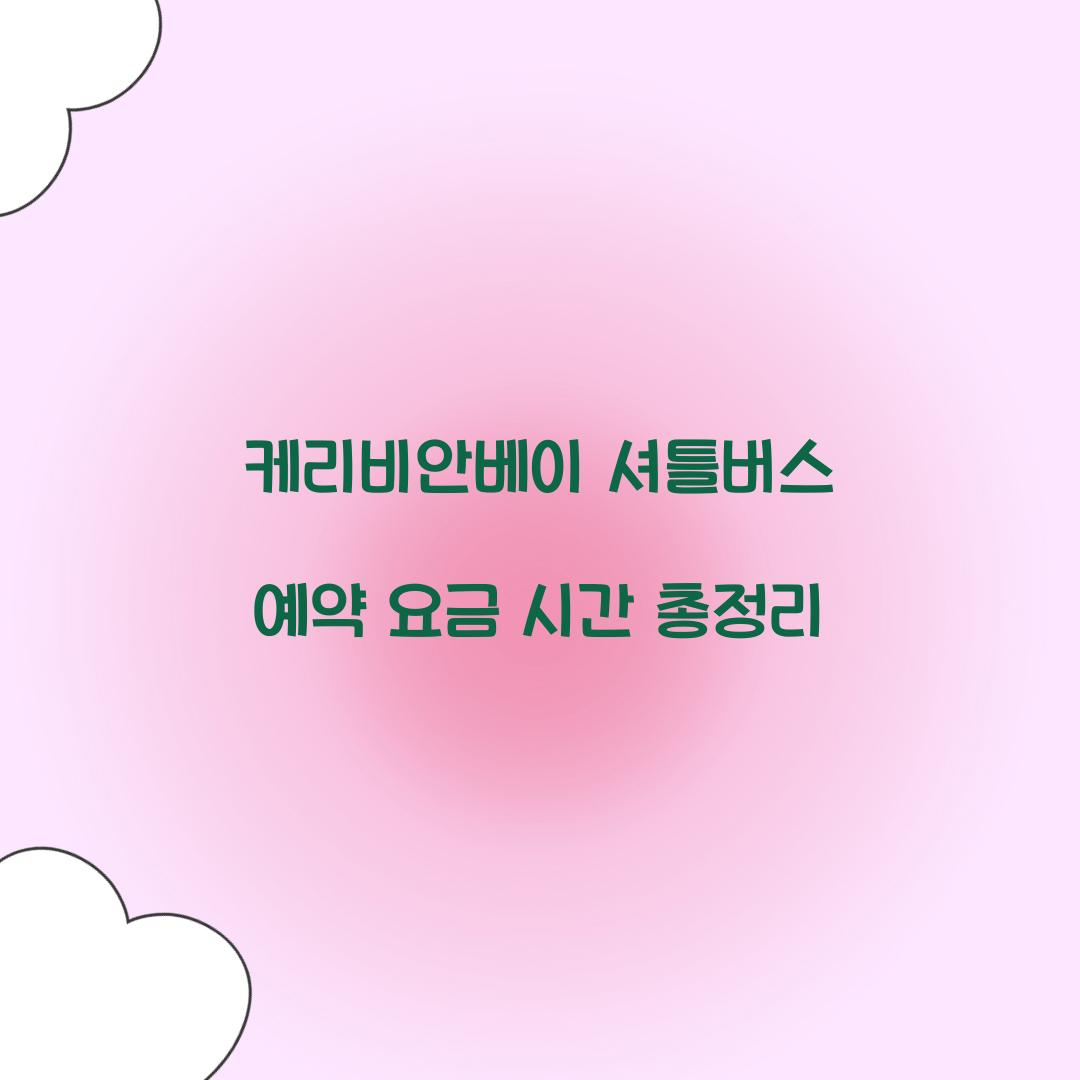 케리비안베이 셔틀버스