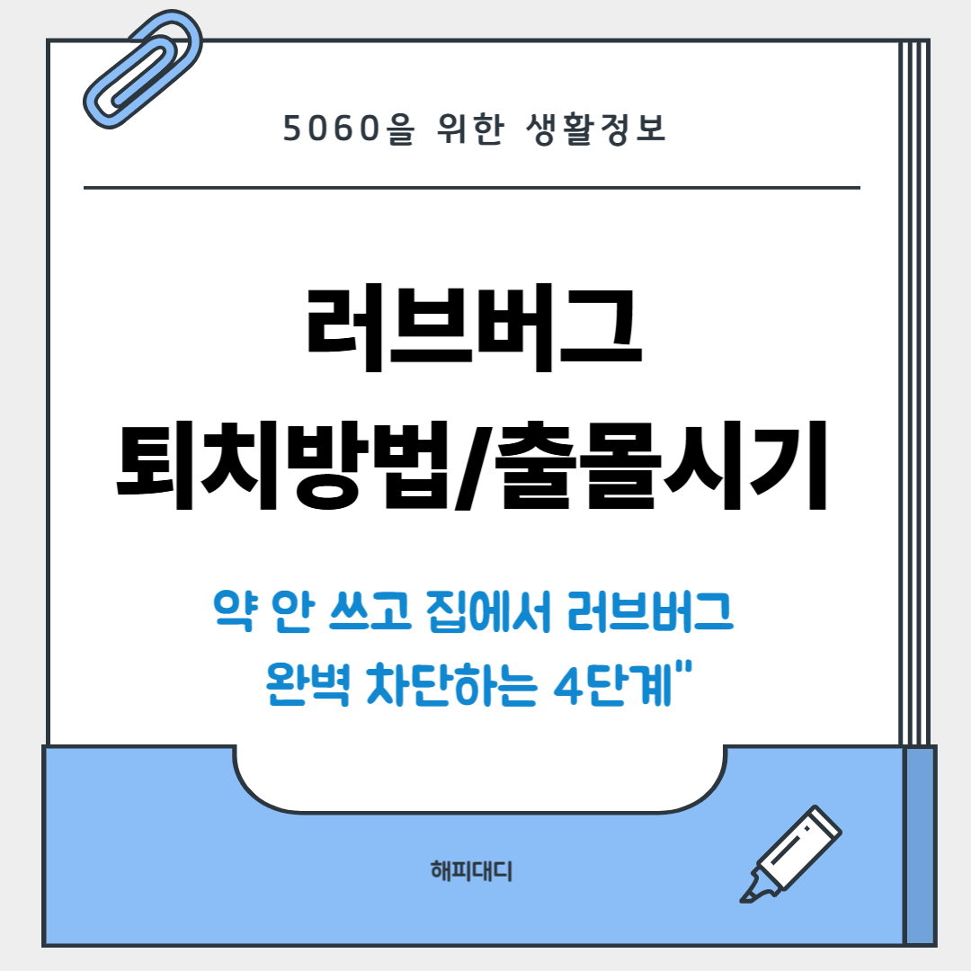 러브 버그 퇴치방법