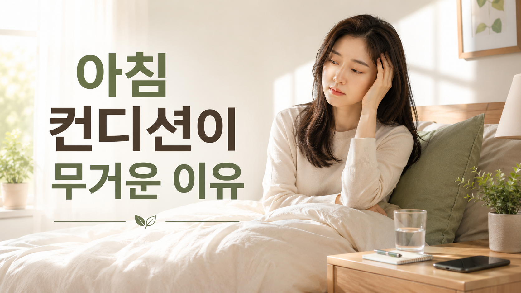 아침 컨디션 점검을 위한 수면 환경과 생활습관 이미지