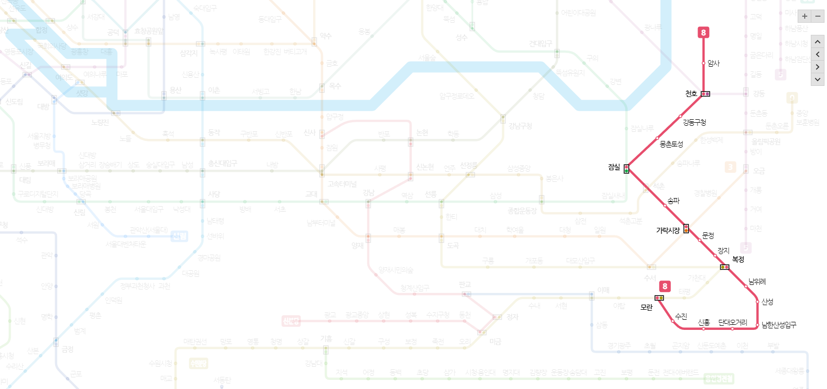 서울 지하철 노선도 크게 보는 방법