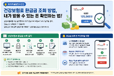 건강보험료 환급금 조회 방법, 내가 받을 수 있는 돈 확인하는 법